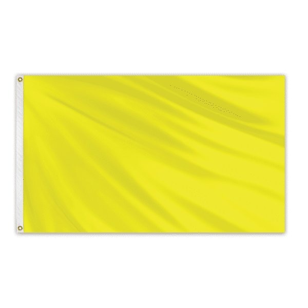 Global Flags Unlimited Solid Color Outdoor Nylon Flag 3' x 5' FM Yellow 204664 Zoro